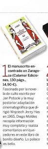 2008-11.Fotogramas, El Manuscrito encontrado en Zaragoza, Pedro Calleja