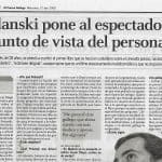 El Correo Gallego, entrevista a Diego Moldes, Roman Polanski, recorte, 27.04.2005